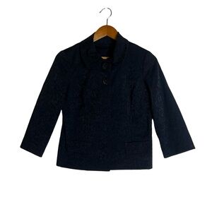 Unbranded black floral patterned blazer